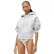 Alexander Wang Essential Hoodie in Acid Fog Size S