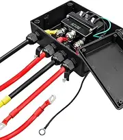 GMURA 12V 500A Winch Solenoid Contactor Relay Kit, Pre-Wired Winch Control Box with Jump Quick Connect Cables, for 8000lbs-17000lbs ATV UTV Trailers Electric Winches