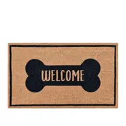 J.Elliot Home Dog Welcome 45x75cm Door Mat Floor Rug PVC Backed Coir Rectangle