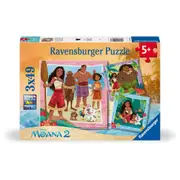 Ravensburger WT Moana 2 3-Jigsaw Puzzle Game Pack 21x21cm Kids/Family 5y+