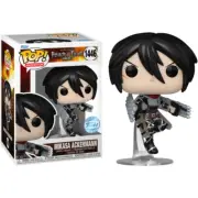 ATTACK ON TITAN Mikasa Ackermann Metallic Exclusive Pop! Vinyl + POP PROTECTOR