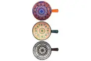3x Lemon&Lime Moroccan 16cm Deco Ceramic Handled Soup Kitchen Serve Bowl Assort