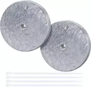2 Pack Zinc Anode Plate- Zinc Anode Weight- Anti Electrolysis Sacrificial Ano...