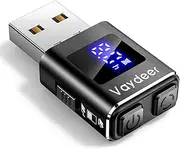 [VAYDEER] Metal Mini Mouse Jiggler, T5s Mouse Mover with Timer, LED Countdown, Undetectable, 3-Button Control, for Office, Remote Work, Online Meetings,Shaker Wiggler to Boost Your Productivity