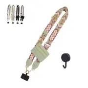 2024 New Clip and Go Strap for Phone with Wallet Crossbody，Phone Strap Green