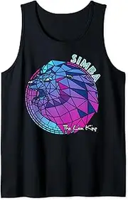 [Disney] The Lion King Simba Pastel Geometric Portrait Tank Top