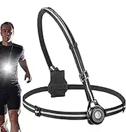 Running Lights with Strap, Sport Chest Light, Led Flashlight, 3 Lighting Modes, Long-Lasting Rechargeable, 2.8x4.61 Inches Body Sport Flashlight for Night Runs, Jogging Accessories