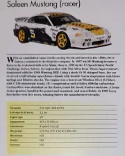 Ford Mustang Saleen Picture Out of Print Spec Article Sheet Wall Art Decor