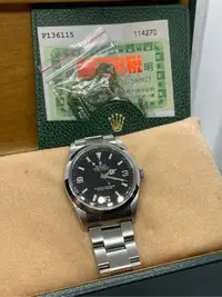 在飛比找Yahoo!奇摩拍賣優惠-勞力士探險家I Rolex 114270