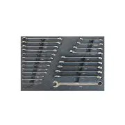 SP Tools 23Pcs Foam Tray - Incl Combination Spanners Flare Nut Spanners Metric