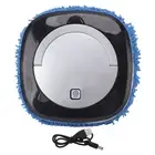 (Silver)Automatic Floor Mopping Robot Mopping Robot With Water Tank Vacuum AU