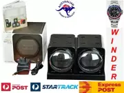 BOXY CARBON FIBRE LOOK Fancy Brick Dual Automatic Watch Winder:2FCF-2E2 (2+0)