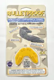 Bulletproof Mouthguard YOUTH Hawaiian Sun Yellow NEW Thin Breathable 3x Stronger