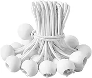Abaodam 50Pcs Bungee Balls with Elastic Cords Durable Tarp Tie Down Bungee for Tent and Canopy Portable for Outdoor Camping and Securing Gear