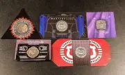 Transformers Masterpiece Coins Starscream Sunstorm Bluestreak Rumble Red Alert