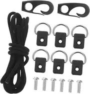 Happyyami 1 Set Durable Elastic Sailing Cord and Bungee Dock Line for Boat Mooring Includes Practical Dock Ties with Hooks for Kayak and Yacht Use