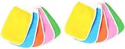 Angoily 2sets Body Scrubber Exfoliator Gloves Shower Cleaner Brush for Men Women Bath Balls Bath Gloves Set 5pcs*2 Random