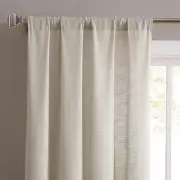 BRAND NEW IN PKG SALT CLARKE LIGHT FILTERING ROD POCKET LINEN PAIR CURTAINS 84"