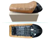 Royal Enfield GT & Interceptor 650 D6 Leather Single Seat & Black Cowl