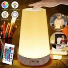 Touch Sensor Night Light USB Rechargeable LED Bedside Desk Table Lamp Dimmable