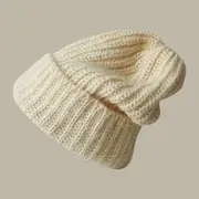 Knit Beanie / Cloche Hat / Bonnet Hat / Beret / Cap 19 - Almond - One Size