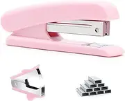 Pink Stapler, Desktop Stapler, 25 Sheet Capacity, includes 1000 Staples and Staple Remover