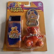 Tiny Tins - Techno Teddys OLLIE -Track Stars Teddy In A Tin Collectable - NEW