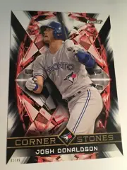 2018 Topps Finest Cornerstones 5x7 Josh Donaldson Blue Jays FCJD 01/49