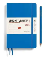 [LEUCHTTURM1917] Paperback (B6+) Hardcover Weekly Planner 2025 in Sky