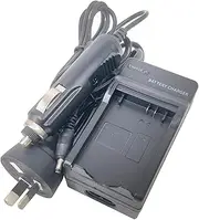 Single Mains/Car Battery Charger for Canon LP-E5 LPE5 LC-E5 EOS EOS 450D 500D 1000D Rebel XS XSi T1i, Kiss F, Kiss X2, Kiss X3 SLR Digital Camera