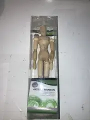 ARTIST'S MANNEQUIN 8" FULLY ARTICULATED ON STAND-Daler Rowney new
