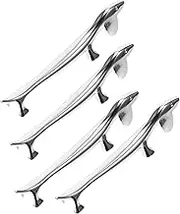 Veemoon 4pcs Silver Alloy Chopstick Rests - Stylish Tableware Organizer for Chopsticks - Spoons and Forks Elegant Dining Decor for Home Kitchen Use