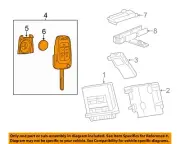 Buick GM OEM 12-15 Verano Keyless Entry-Key Fob Remote Transmitter 13504204