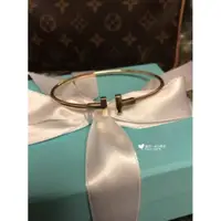 在飛比找蝦皮購物優惠-二手 精品TIFFANY & Co T系列 玫瑰金色 18K