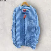 RM WILLIAMS STRIPPED LONG SLEEVE SHIRT BRAND NEW WITH TAGS RRP $135 Size 5XL