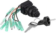 Motor Ignition Key Switch Assembly for Outboard Control Box 37110-99E00 37110-92E01 Ignition Switch Key