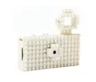Toy Block Digital Camera customizable nano blox White/Gray Toi Kamera