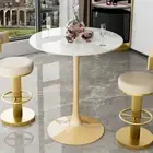 Counter Height Pub Bar Table Breakfast Dining Table Coffee Table w/ Enlarge Base