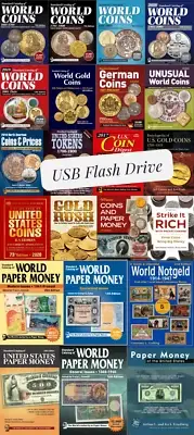 Coins & Paper money 22 E-Books on USB Flash Drive 4GB