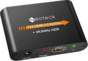 Neoteck 2 Way HDMI Splitter Box Aluminium 1080P HD HUB for HDTV PC Sky Box Projector PS2 PS3 PS4 Blu-Ray DVD