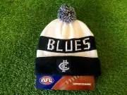 BURLEY SEKEM AFL CARLTON BLUES BAR SUPPORTER BEANIE BRAND NEW ONE SIZE FITS MOST
