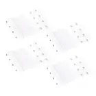 Bra Extender 4 Hook Elastic Extension Strap Plus Size Clip On Maternity White 4X