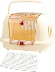 STARTIST Dog Crate Pet Travel Carrier Ventilation Pet Supplies Sturdy Hard Sided Cat Carrier for Kitten Airline Indoor Outdoor Walking, Beige