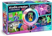 Canal Toys Studio Creator 360° Video Maker Kit - Video Equipment - Multi-Colored LED Ring Light, Phone Holder, Tripod, Green Screen, Motion Tracking Base - Ages 8+