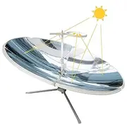 Portable Solar Cooker, 1800W 1.5m Diameter Camping Outdoor Solar Cooker, Sun Reflective Heaters Solar Powered Stove Oven for Outdoor Hiking Picnic Camping