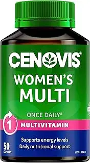 Cenovis Women's Multi Capsules 50 - 1-a-Day Multivitamin - Supports Energy Levels & Healthy Immune System Function - Maintains Healthy Eye Function, Hair Health - Supports Dietary Calcium Absorption