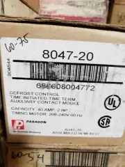 Defrost Timer,208/240V,2NO,1NC Switches PARAGON 8047-20