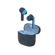 myFirst CareBuds Safe Earbuds with Intelligent Transparency, Easy Touch Control, 85dB Max Volume Space Blue