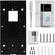 Ring Doorbell Holder - Adjustable & Waterproof Doorbell Holder No Drilling Easy Installation for Ring Video Doorbell 3/3 Plus/4, Battery Doorbell Plus/Pro