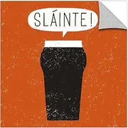 Michael Mullan ''Craft Beer Slainte'' Removable Wall Art Mural, 14X14